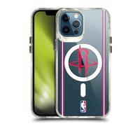 Head Case Designs Officially Licensed NBA White Design Text Houston Rockets Logo Shockproof Bumper Case [Military Grade Protection] Compatible with Apple iPhone 12 Pro Max and Compatible with MagSafe