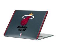 Head Case Designs Officially Licensed NBA White Design Text Miami Heat Logo Black Glitter Hard Crystal Armour Laptop Case compatible with MacBook Air 13.6" A2681/A3113/A3240 2022/2024/2025