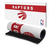 Head Case Designs Officially Licensed NBA White Design Toronto Raptors Logo 23.62 x 11.81 x 0.12 inches (600 x 300 mm) - L Gaming Office Desk PC Keyboard Mouse Mat Pad