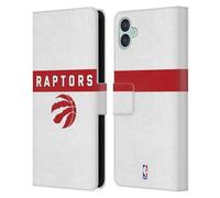 Head Case Designs Officially Licensed NBA White Design Toronto Raptors Logo Leather Wallet Case Compatible With Samsung Galaxy M04 5G / A04e