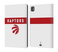 Head Case Designs Officially Licensed NBA White Design Toronto Raptors Logo Leather Wallet Case Compatible With Apple iPad Pro 11 M4/M5 2024/2025