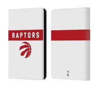 Head Case Designs Officially Licensed NBA White Design Toronto Raptors Logo Leather Wallet Case Compatible With Kindle Paperwhite 5 (2021)