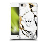 Head Case Designs Officially Licensed NBA White Marble Chicago Bulls Hard Back Case Compatible With Apple iPhone 7/8 / SE 2020 & 2022