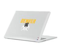 Head Case Designs Officially Licensed NBA Yellow Text Denver Nuggets Logo Clear Hard Crystal Armour Laptop Case Compatible with MacBook Air 13.6" A2681/A3113/A3240 2022/2024/2025