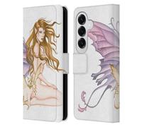 Head Case Designs Officially Licensed Nene Thomas Amber With Fairy Cat Fairies Leather Wallet Case Compatible With Samsung Galaxy S26