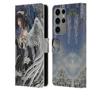 Head Case Designs Officially Licensed Nene Thomas Angel And Flowers Anime Fairy Gothic Leather Wallet Case Compatible With Samsung Galaxy S23 Ultra 5G