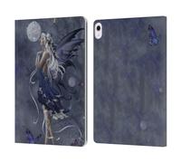 Head Case Designs Officially Licensed Nene Thomas Blue Nocturne Ballerina Bubbles Leather Wallet Case Compatible With Apple iPad Air 13 2024/2025