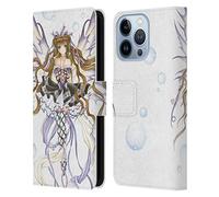 Head Case Designs Officially Licensed Nene Thomas Burgundy Wine Anime Fairies Leather Wallet Case Compatible With Apple iPhone 13 Pro