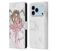 Head Case Designs Officially Licensed Nene Thomas Champagne Anime Pink Fairies Leather Wallet Case Compatible With Apple iPhone 17 Pro