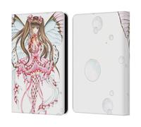 Head Case Designs Officially Licensed Nene Thomas Champagne Anime Pink Fairies Leather Wallet Case Compatible With Amazon Kindle 11th Gen (2024)
