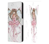 Head Case Designs Officially Licensed Nene Thomas Champagne Anime Pink Fairies Leather Wallet Case Compatible With Samsung Galaxy S25 FE
