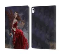 Head Case Designs Officially Licensed Nene Thomas Fairy In Red Dress Bubbles Leather Wallet Case Compatible With Apple iPad Air 13 2024/2025