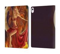 Head Case Designs Officially Licensed Nene Thomas Fire Fairy On Moon Phoenix Crescents Leather Wallet Case Compatible With Apple iPad Air 13 2024/2025