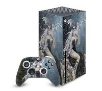 Head Case Designs Officially Licensed Nene Thomas Mad Queen Of Skulls Dragon Gothic Vinyl Sticker Gaming Skin Decal Cover Compatible With Xbox Series X Console and Controller Bundle
