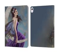 Head Case Designs Officially Licensed Nene Thomas Moon Amethyst Fairy Crescents Leather Wallet Case Compatible With Apple iPad Air 13 2024/2025