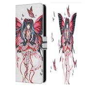 Head Case Designs Officially Licensed Nene Thomas Red Hearts Anime Fairies Leather Wallet Case Compatible With Samsung Galaxy S25 FE