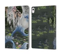 Head Case Designs Officially Licensed Nene Thomas Still Waters Mermaid & Pegasus Deep Forest Leather Wallet Case Compatible With Apple iPad Air 13 2024/2025