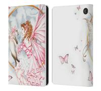 Head Case Designs Officially Licensed Nene Thomas The Gift Pink With Cat Fairies Leather Wallet Case Compatible With Amazon Fire 7 2022