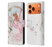 Head Case Designs Officially Licensed Nene Thomas The Gift Pink With Cat Fairies Leather Wallet Case Compatible With Apple iPhone 17 Pro Max