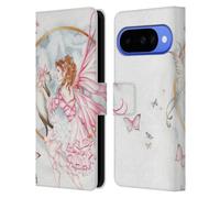 Head Case Designs Officially Licensed Nene Thomas The Gift Pink With Cat Fairies Leather Wallet Case Compatible With Google Pixel 10