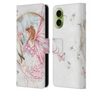Head Case Designs Officially Licensed Nene Thomas The Gift Pink With Cat Fairies Leather Wallet Case Compatible With Apple iPhone 17