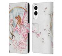 Head Case Designs Officially Licensed Nene Thomas The Gift Pink With Cat Fairies Leather Wallet Case Compatible With Samsung Galaxy S25 Edge