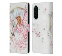 Head Case Designs Officially Licensed Nene Thomas The Gift Pink With Cat Fairies Leather Wallet Case Compatible With Samsung Galaxy A26 5G