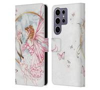 Head Case Designs Officially Licensed Nene Thomas The Gift Pink with Cat Fairies Leather Wallet Case Compatible with Samsung Galaxy S25 Ultra