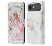 Head Case Designs Officially Licensed Nene Thomas The Gift Pink With Cat Fairies Leather Wallet Case Compatible With Apple iPhone 17 Air