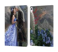 Head Case Designs Officially Licensed Nene Thomas Victorian Lovers In Garden Deep Forest Leather Wallet Case Compatible With Apple iPad Air 13 2024/2025