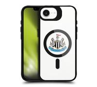 Head Case Designs Officially Licensed Newcastle United FC Crest Logo Icon Black Shockproof Bumper Case [Military Grade] Compatible with Apple iPhone 16e / Apple iPhone 17e and Compatible with MagSafe