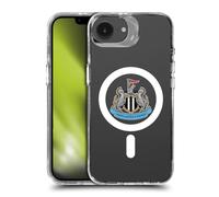 Head Case Designs Officially Licensed Newcastle United FC Crest Logo Icon Shockproof Bumper Case [Military Grade] Compatible with Apple iPhone 16e / Apple iPhone 17e and Compatible with MagSafe