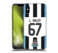 Head Case Designs Officially Licensed Newcastle United FC Lewis Miley 2025/26 Players Home Kit 2nd Group Gel Case [Military Grade] Compatible with Apple iPhone X/iPhone XS & Compatible with MagSafe