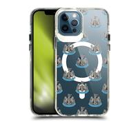 Head Case Designs Officially Licensed Newcastle United FC Pattern Logo Icon Shockproof Bumper Case [Military Grade] Compatible with Apple iPhone 12 / iPhone 12 Pro and Compatible with MagSafe