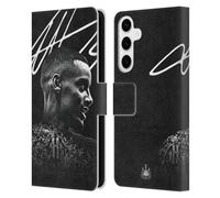 Head Case Designs Officially Licensed Newcastle United Football Club Alexander Isak 2024/25 First Team Leather Wallet Case Compatible With Samsung Galaxy S24+ 5G