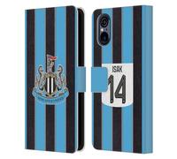 Head Case Designs Officially Licensed Newcastle United Football Club Alexander Isak 2025/26 Players Home Kit Leather Wallet Case Compatible With Sony Xperia 5 V 5G