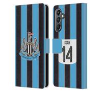 Head Case Designs Officially Licensed Newcastle United Football Club Alexander Isak 2025/26 Players Home Kit Leather Wallet Case Compatible With Samsung Galaxy A25 5G