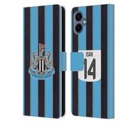 Head Case Designs Officially Licensed Newcastle United Football Club Alexander Isak 2025/26 Players Home Kit Leather Wallet Case Compatible With Samsung Galaxy A06 4G