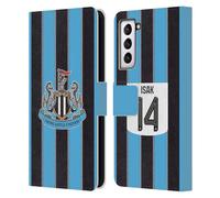Head Case Designs Officially Licensed Newcastle United Football Club Alexander Isak 2025/26 Players Home Kit Leather Wallet Case Compatible With Samsung Galaxy S21 5G