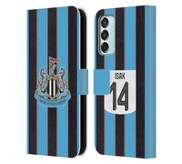 Head Case Designs Officially Licensed Newcastle United Football Club Alexander Isak 2025/26 Players Home Kit Leather Wallet Case Compatible With Samsung Galaxy M15/F15 5G