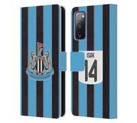 Head Case Designs Officially Licensed Newcastle United Football Club Alexander Isak 2025/26 Players Home Kit Leather Wallet Case Compatible With Samsung Galaxy S20 FE / 5G