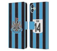 Head Case Designs Officially Licensed Newcastle United Football Club Alexander Isak 2025/26 Players Home Kit Leather Wallet Case Compatible With Samsung Galaxy M04 5G / A04e