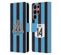 Head Case Designs Officially Licensed Newcastle United Football Club Alexander Isak 2025/26 Players Home Kit Leather Wallet Case Compatible With Samsung Galaxy S22 Ultra 5G