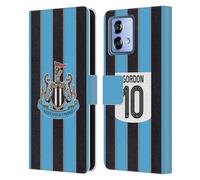 Head Case Designs Officially Licensed Newcastle United Football Club Anthony Gordon 2025/26 Players Home Kit Leather Wallet Case Compatible With Motorola Moto G84 5G