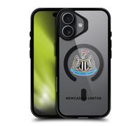 Head Case Designs Officially Licensed Newcastle United Football Club Crest Logotype Logo Icon Black Shockproof Bumper Case [Military Grade Protection] Compatible with and Compatible with MagSafe