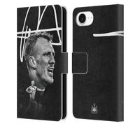Head Case Designs Officially Licensed Newcastle United Football Club Dan Burn 2024/25 First Team Leather Wallet Case Compatible With Apple iPhone 16e