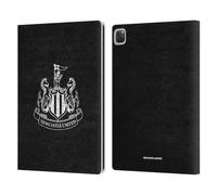 Head Case Designs Officially Licensed Newcastle United Football Club Distressed Crest Leather Wallet Case Compatible With Apple iPad Pro 13 M4 2024
