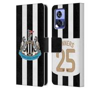 Head Case Designs Officially Licensed Newcastle United Football Club Home Kit 2025 Cup Winners Leather Wallet Case Compatible With Motorola Edge 30 Neo 5G