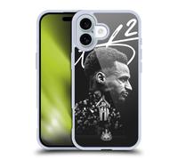 Head Case Designs Officially Licensed Newcastle United Football Club Jacob Murphy 2024/25 First Team Gel Case [Military Grade Protection] Compatible with Apple iPhone 16 and Compatible with MagSafe