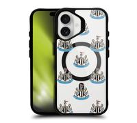 Head Case Designs Officially Licensed Newcastle United Football Club Pattern Logo Icon Black Shockproof Bumper Case [Military Grade Protection] Compatible with and Compatible with MagSafe Apple